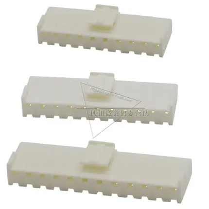 20PCS VH3.96 rubber shell 2/3/4/5/6/7/8/9/10/11/12pin connector plug 3.96mm pitch connector