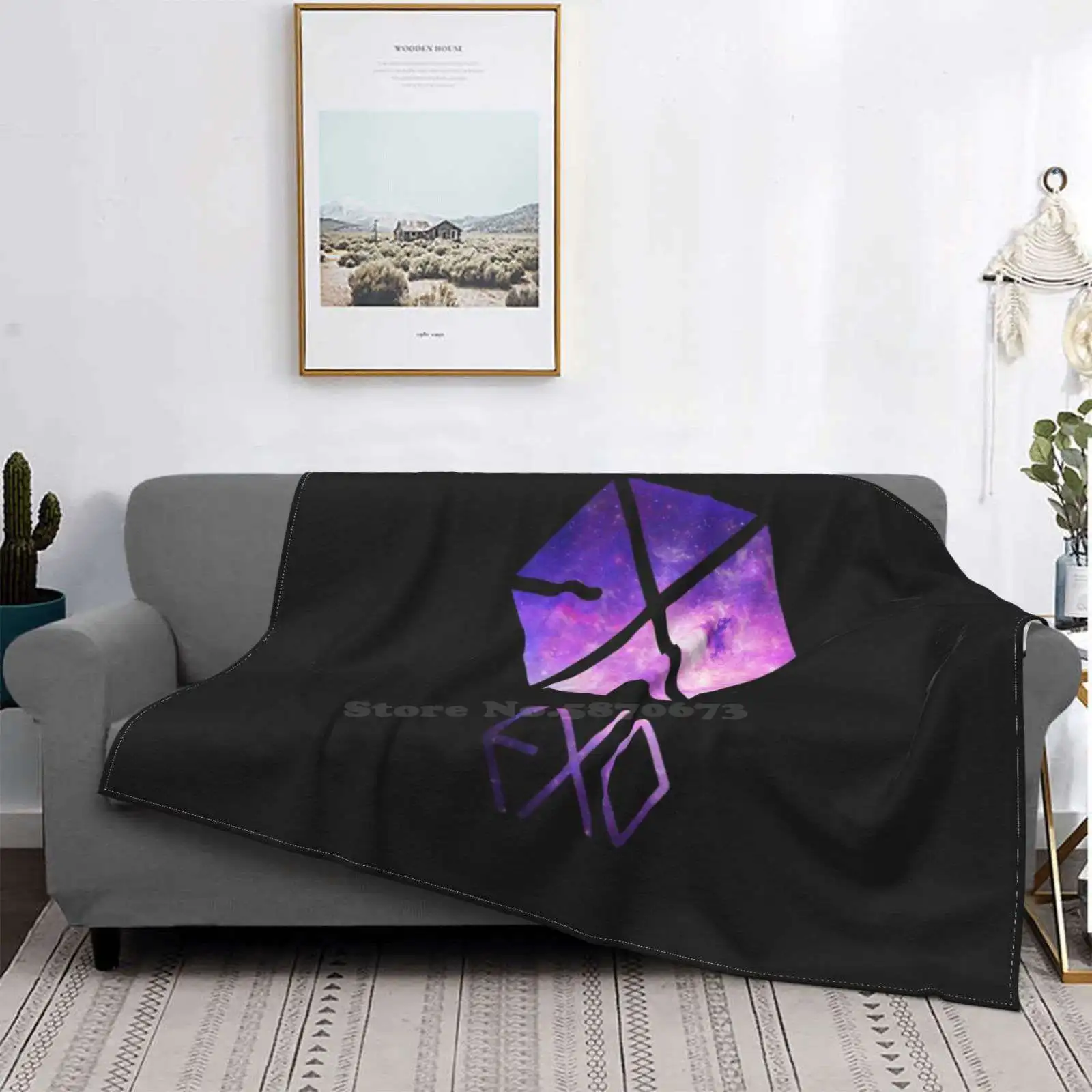 Galaxy Air Conditioning Blanket Travel Portable Blanket Galaxy L Kpop K Pop