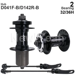 HAD 2 Bearing Front/Rear FREEHUB -6-Bolt Disc Brake - Quick Release - 9/10/11/12 Speed for MTB