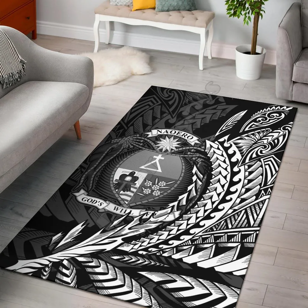 

Nauru Area Rug Wings Style Carpet Home Decoration Living Flannel Print Bedroom Non-slip Floor Rug