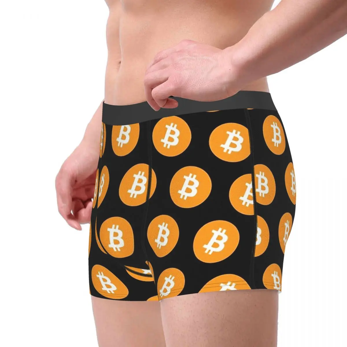 Bitcoin BTC Mining Bit Coin Much Bitcoin Leggings Underpants Homme Panties Men's Underwear Sexy Shorts Boxer Briefs