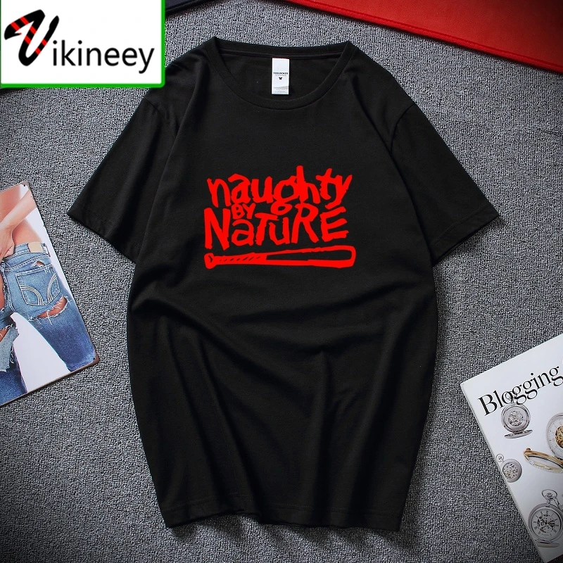 Naughty By Nature Old School Hip Hop Rap Skateboardinger Music Band Bboy Bgirl T-shirt Black Cotton T Shirt Top Tees