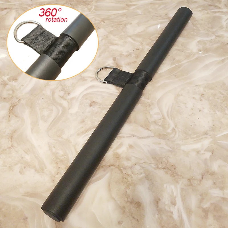 

Ручка для фитнеса и гребли 360° ° Вращающийся тянущий стержень, шкив, трос, крепление для машины, спина, Т-образный стержень для тренажерного зала, дома, трицепса