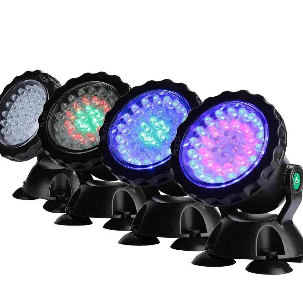 مصباح غاطس مع جهاز تحكم عن بعد ، 36 led ، rgb ، للبركة ، الحديقة ، المناظر الطبيعية ، الحديقة ، في الهواء الطلق ، النافورة تحت الماء ، حوض السباحة ، حوض السمك