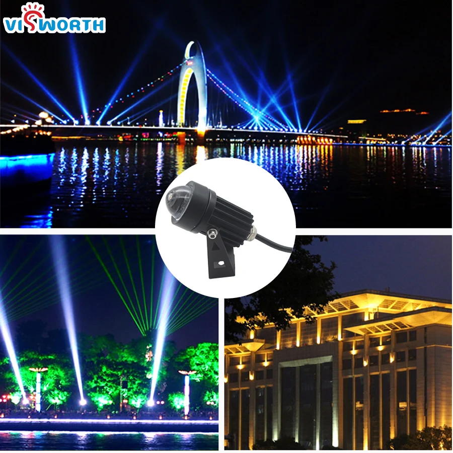 5W LED Landscape Lamp IP67 RainProof Cob Outdoor LED Lawn Light AC 110V 220V 240V Wall Decorative Light Multicolor selection