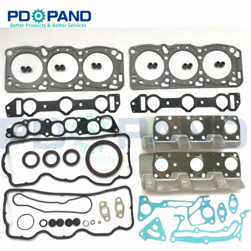 6G72 V33 Overhaul Rebuilding gasket Kit MD997436 for Mitsubishi PAJERO/SHOGUN Montero Sigma Debonair 3.0 V6 2972cc SOHC 12V