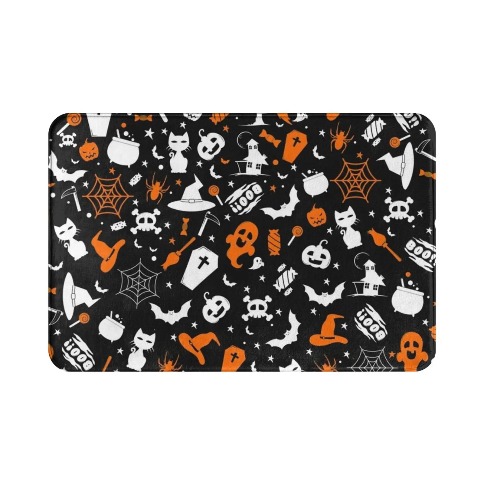 Halloween Inspired Carpet Mat Rug Cushion Soft Non-Slip Halloween Halloween Scary Spoopy Pumpkin Funny Halloween Spoopy