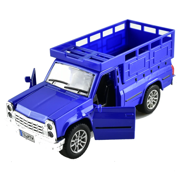 

1:32 alloy pull back animal truck transporter model,simulation sound and light pickup truck toy,2 doors open,free shipping