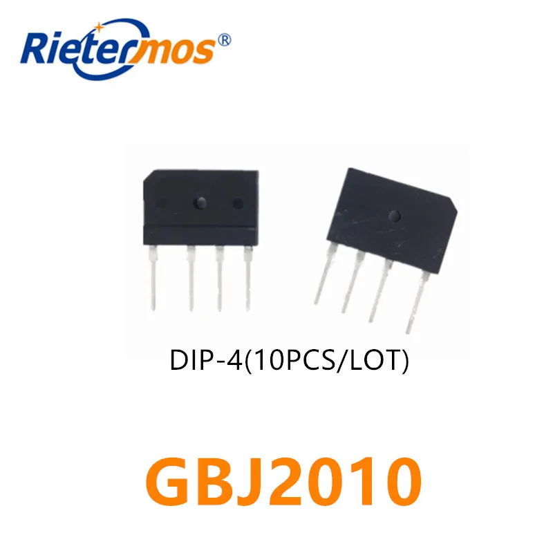 10PCS GBJ2010 20A 1000V DIP-4 GBJ2510 25A 1000V  HIGH QUALITY