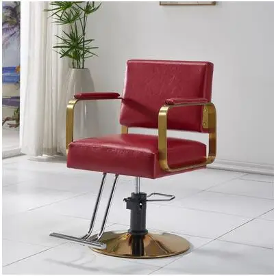 Hair salon chair simple ins hair salon special lift seat stainless steel hot dyeing cut hair barber barber shop chair