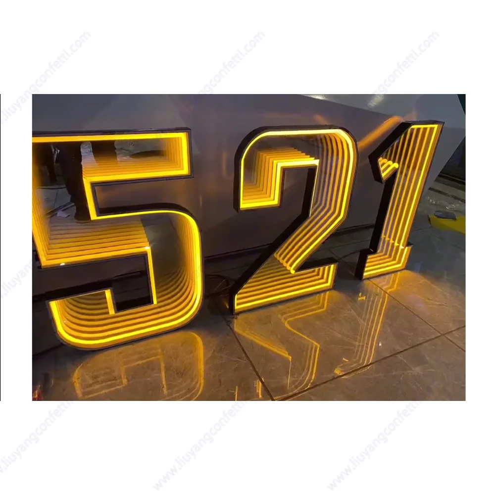 Light Led Letter Number Alphabet Lamp Party Decoration Large Event Backdrop Photo Decor Home Wedding Birthday Diy Luminous 3D