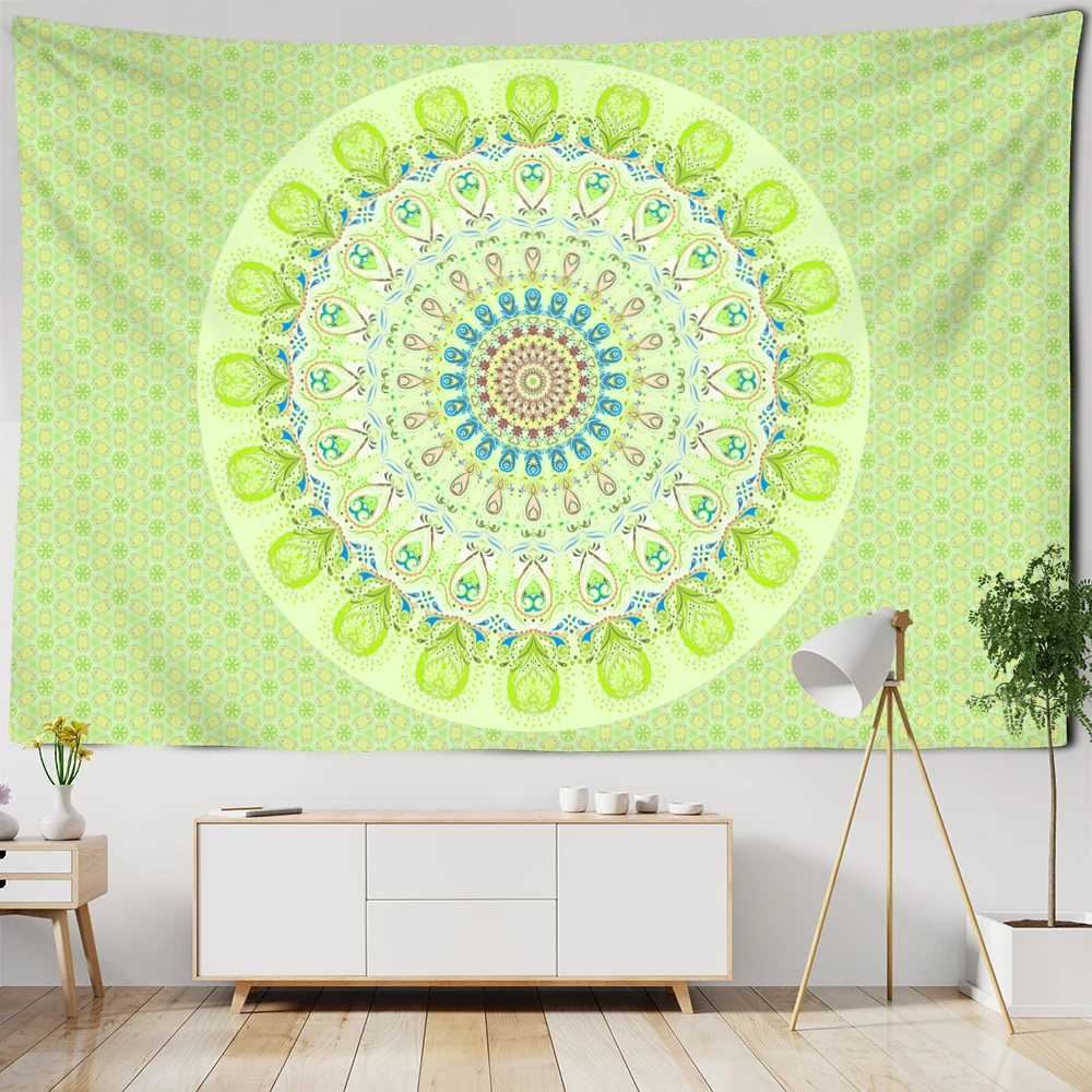 Mandala Tapestry Wall Hanging Bohemian Hippie Witchcraft Psychedelic Travel Mattress Blanket Home Decor