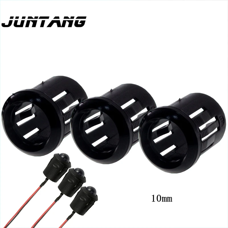 F3 F5 LED 3mm / 5mm / 8mm / 10mm LED black plastic socket bracket clip frame fixed downlight cover