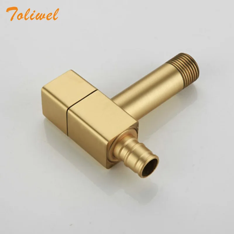 Brass Gold Laundry Bathroom Wetroom Faucet Wall Mount Cold Water Faucet Sink Tap Spigot Bibcocks Outdoor Garden Hose Water tap