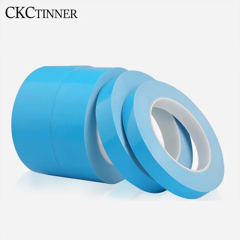 25m/roll 3mm-8mm 4mm 5mm wide Transfer ribbon double side thermal conductor adhesive tape for PCB Chip LED heat sink