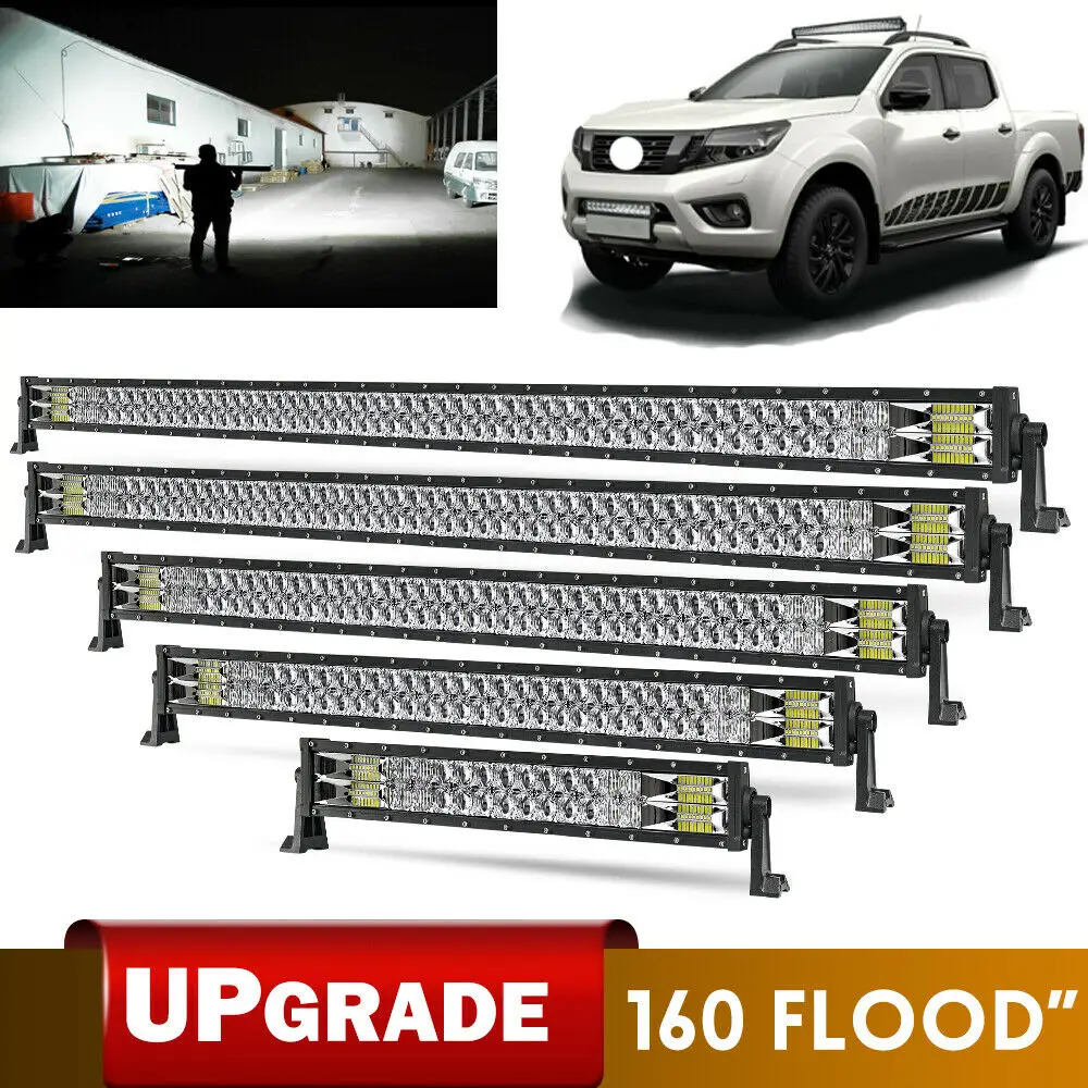 Światło CO 32 cali 620W zakrzywiona listwa świetlna Led samochód podwójny rząd Spot Flood Beam jazdy Offroad Led światło robocze ciężarówka 4x4 SUV