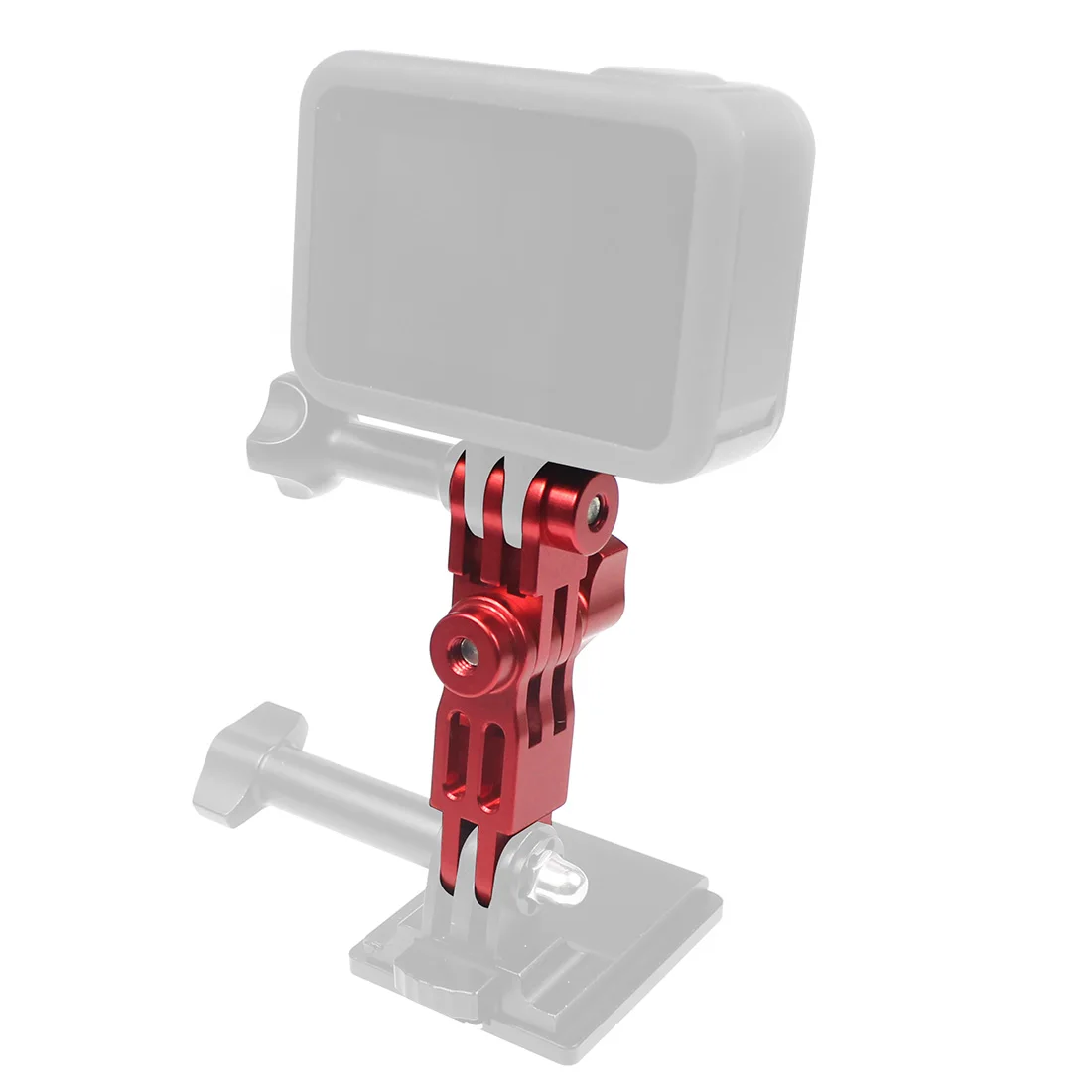 CNC Aluminum Three-Way Pivot Arm Mount Adapter for GOPRO Hero 13 12 11 10 for Insta360 DJI OSMO  Action Yi  SJcam Sports Camera