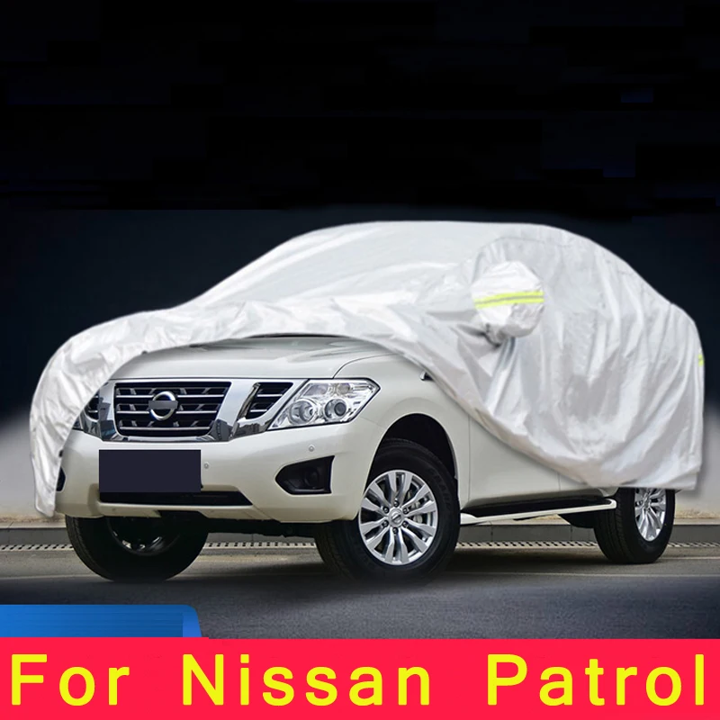 

Full Car Covers Outdoor Sun UV Protection Dust Rain Snow Oxford cloth Protective Nissan Patrol Y62 2010 to 2021 Accessories