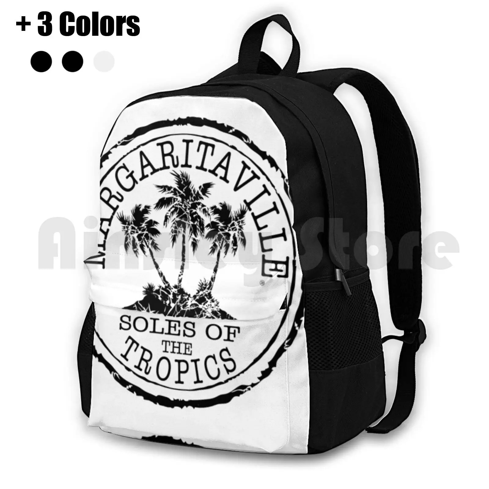 Best Seller Logo Text Soles Tropic Outdoor Hiking Backpack Riding Climbing Sports Bag Music Jimmy Margaritaville Buffett