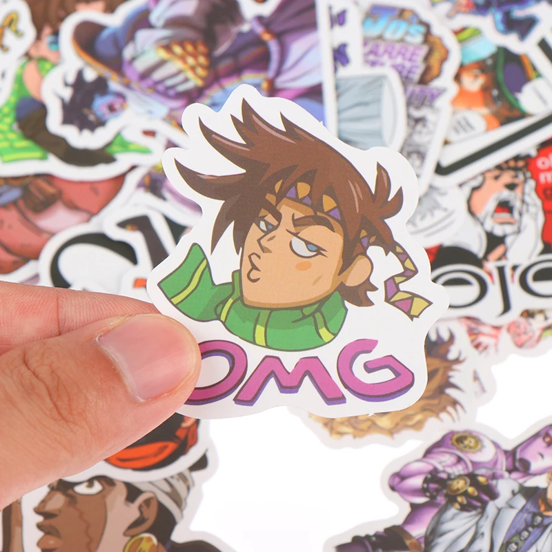 50Pcs/set Anime Jojos Bizzare Adventure Stickers For Motorcycle Laptop Bicycle Skateboard New~