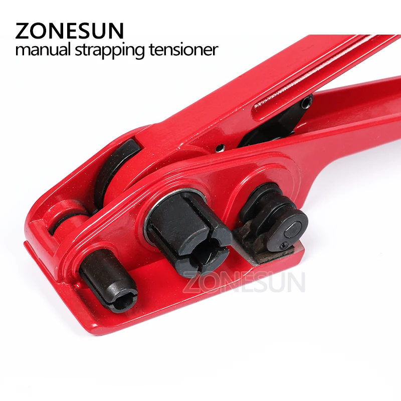 ZONESUN – outil manuel de cerclage en plastique, scelleuse et tendeur pour 12-16mm, outil d'emballage en PP PET, briques d'outils manuels