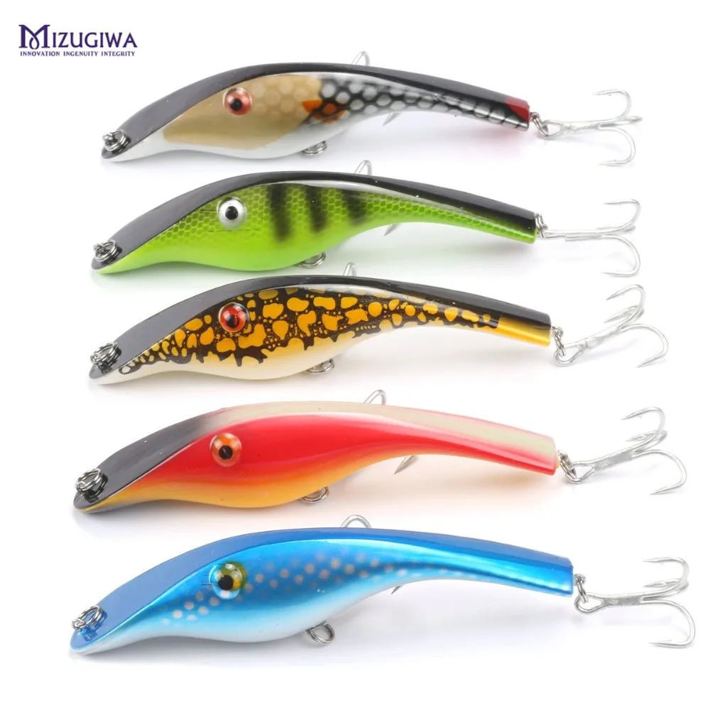 Slow Sinking Jerkbait Musky Muskie Pike Bass Lure 140mm 42g Bait Wobbler 3D Eyes Fishing Tackle