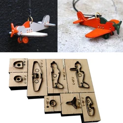 Handmade leather leather small aircraft car hanging accessories knife die