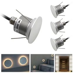 Wall Minimalism Recessed Light Indoor Outdoor Decorative Mounted LED Stair Step Porch Corridor Sconce Lighting 12-24V