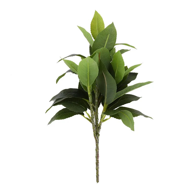 

33cm Fake Mint Leafs Small Artificial Plants Silk Osmanthus Leaves Branch Desktop Tree False Plant For Home Garden Wedding Decor