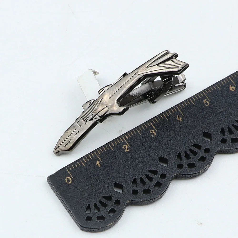 New Men\'s Tie Clip Bright Chrome Stainless Steel Saw Wrench Shovel Shape Jewelry Necktie Clips Pin Clasp Clamp Wedding Gifts