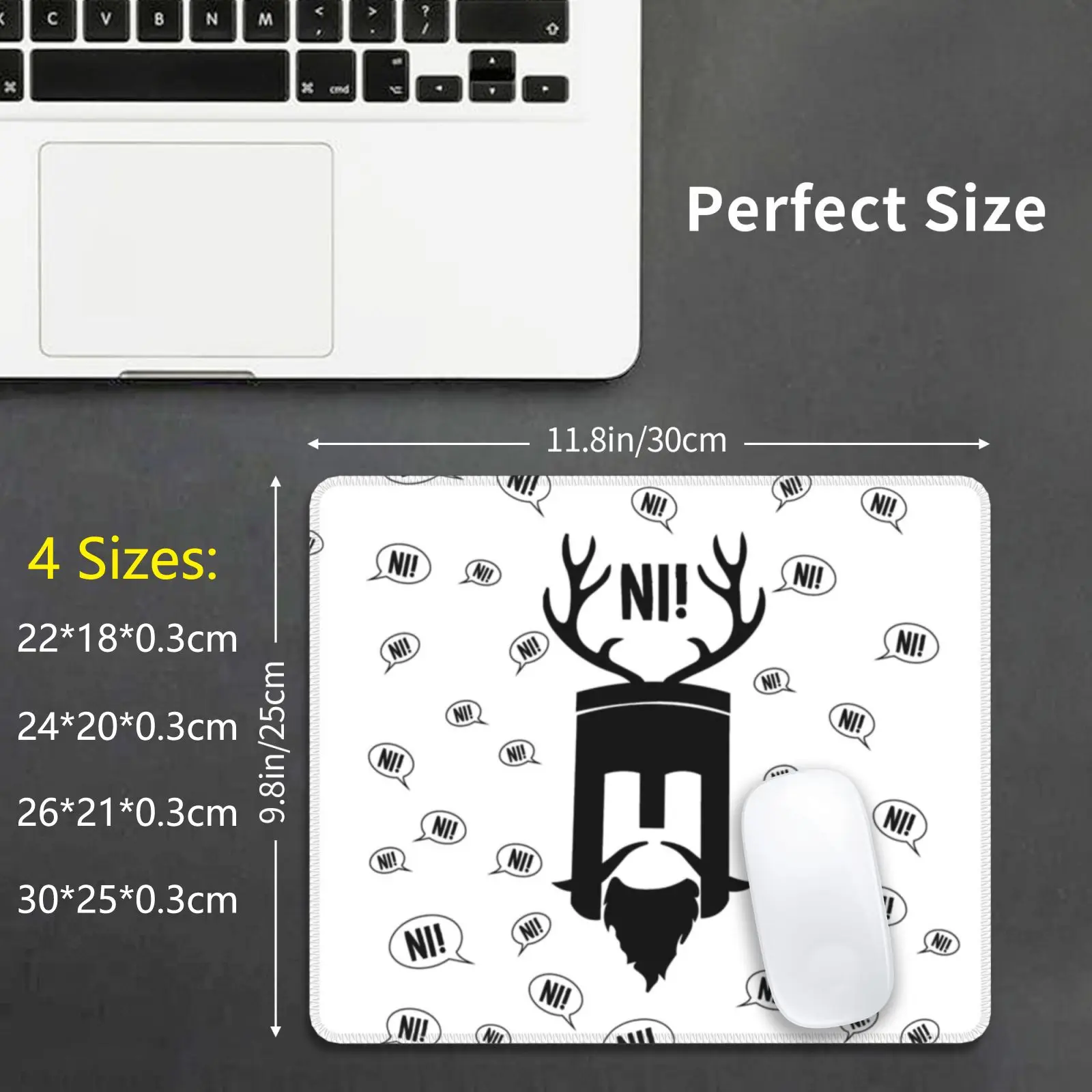 Knights Who Say! Mouse Pad DIY Print Ni Knights Holy Grail Monty Python