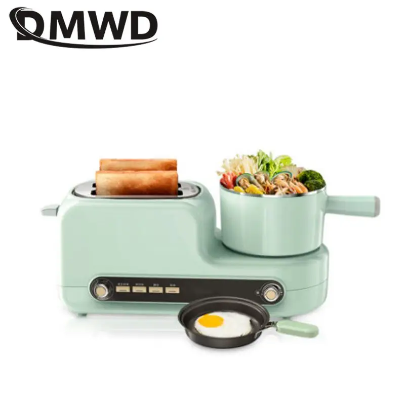 

DMWD High quality Multifunctional household toaster Mini breakfast maker 4 in 1 egg steamer sandwich noodles making machine