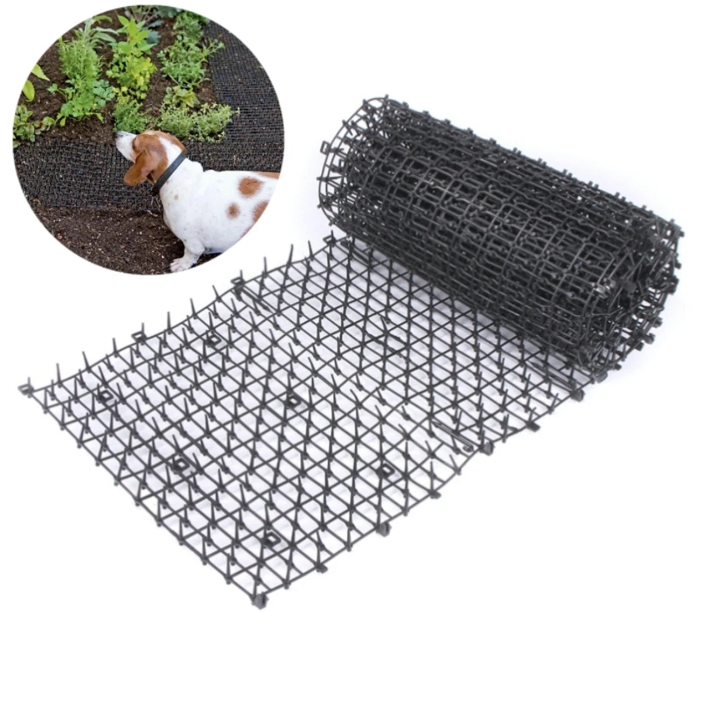 

4M Garden Prickle Strip Dig Stop Cat Mat Repellent Deterrent Mat Spike Anti-Cat Dog Portable Outdoor Garden Supplies