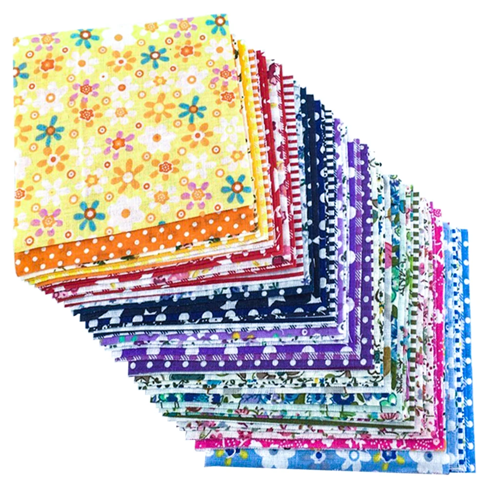 Booksew 100% Cotton Fabric Patchworks 120 PCS/lot 30 Styles Quilting Meter Sewing Toys Fat Quarter Mini Charm Pack 5cmX 5cm