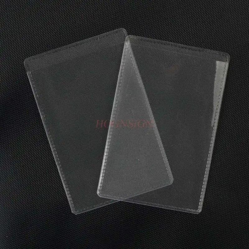 8pcs Transparent traffic card sleeve bank card sleeve ID card sleeve full frosted VIP card sleeve student staff cheering card