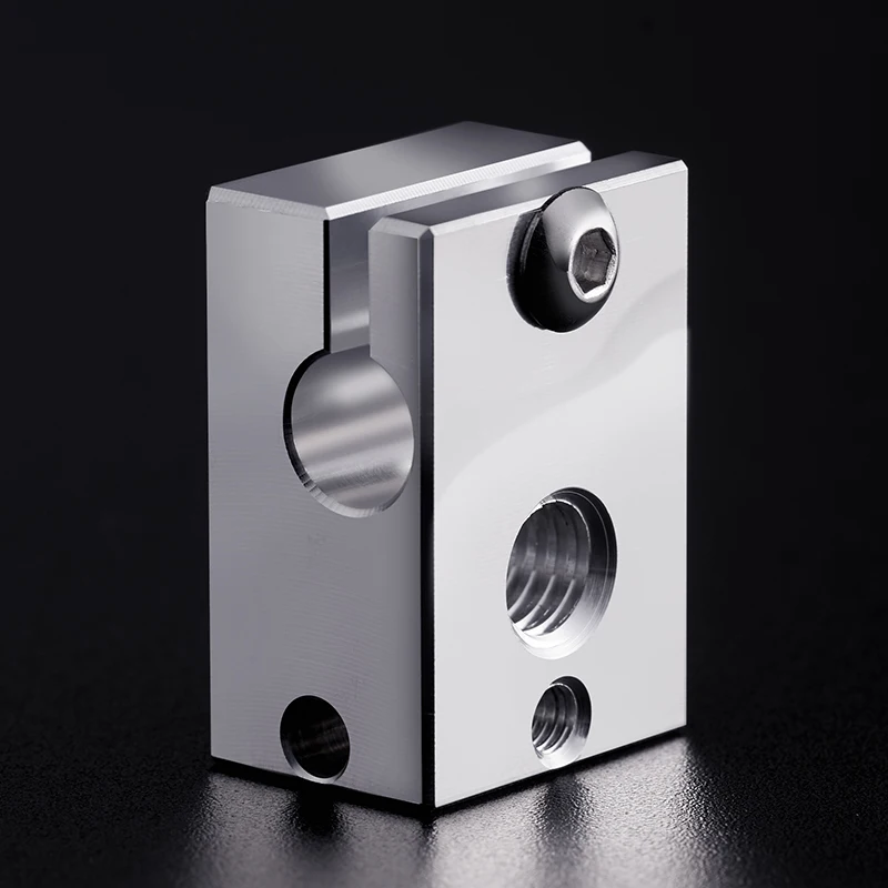 Bloque de calor V6 de Ultra precisión para cartuchos de Sensor, extrusora titan, e-3d, HOTEND, PT100, HT-NTC100K de sensor, piezas de impresora 3D