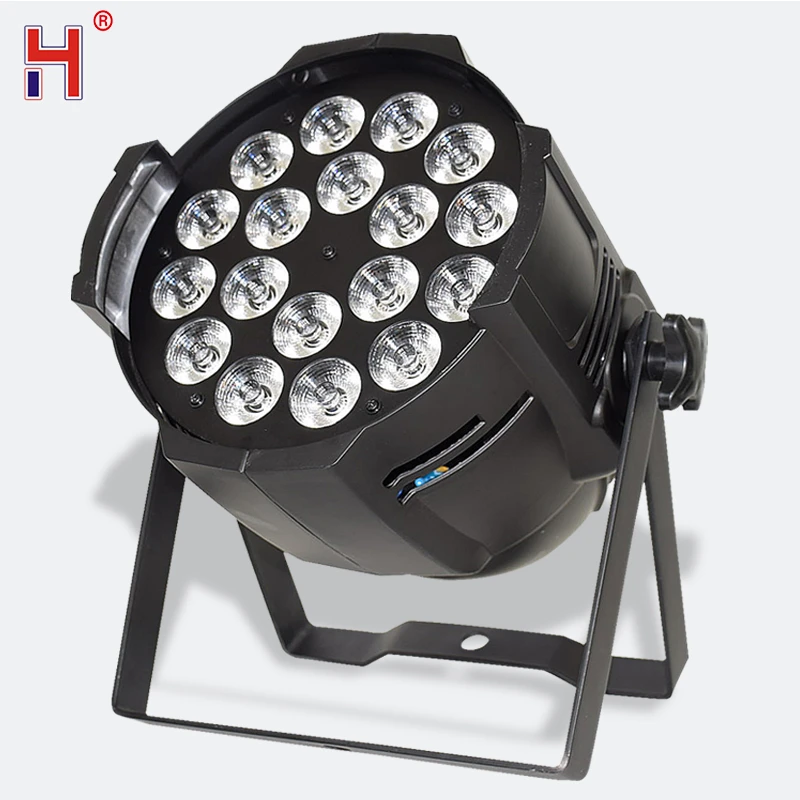 HongYi LED Stage Lights Lyre Wash LED Par Light 18X12W RGBW 4In1 DJ Lights With Sound Activated For Disco Wedding Party Show