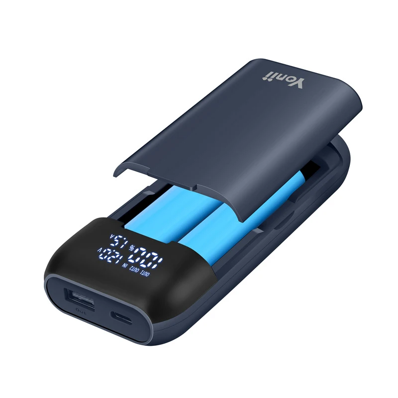 Szybkiego ładowania 18W 18650 baterii etui ładujące rodzaj USB C obudowa Power banku dla 18650 21700 20700 ładowarka akumulatorów litowych pudełko