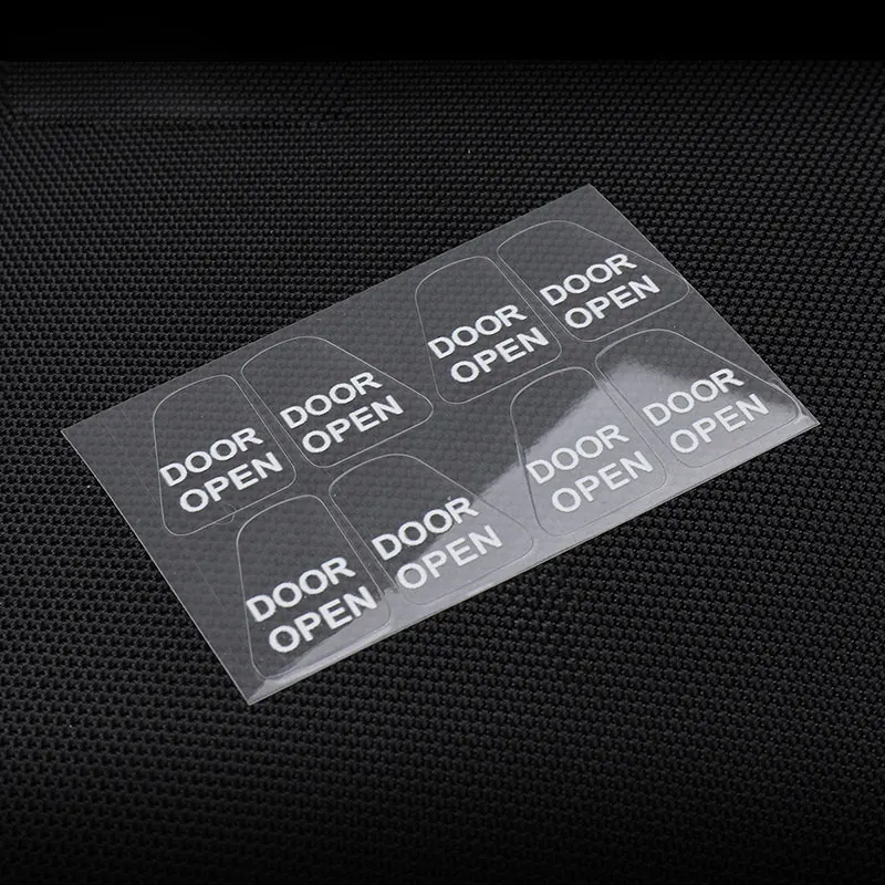 Transparente Handle Botão Adesivo para Tesla Modelo 3, Decalques Lembrete Interior, Abertura da Porta, Prompt Adesivo, Acessórios Do Carro
