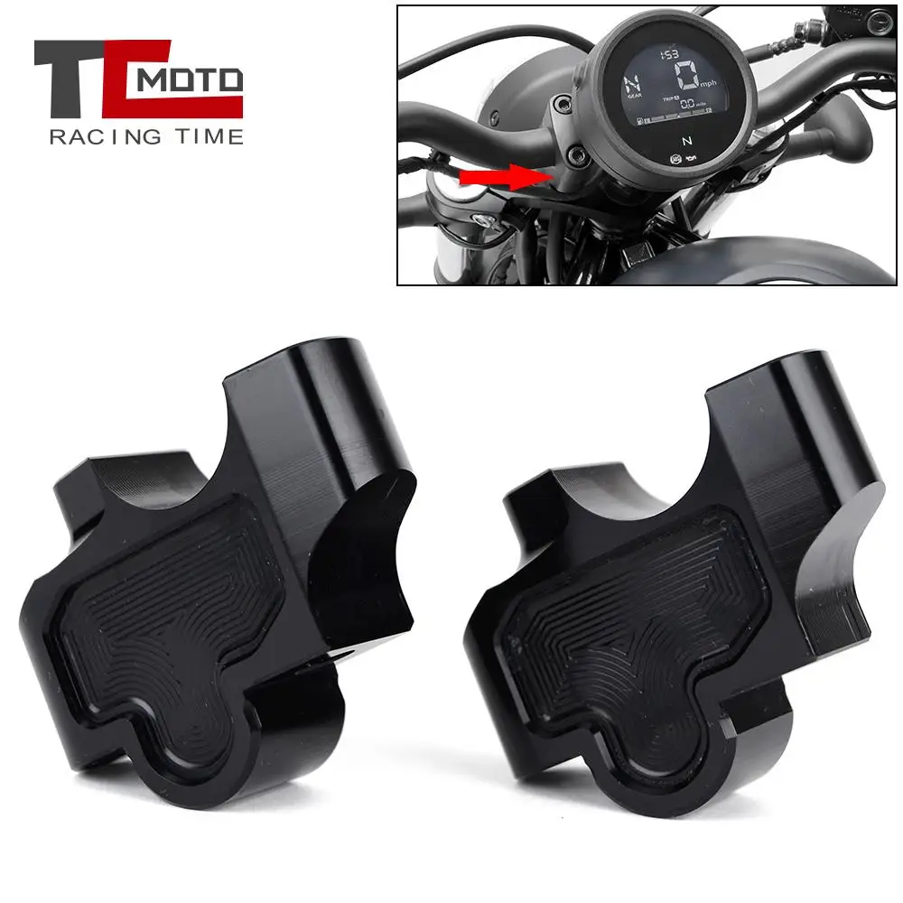 

Handlebar Riser Adapter for Honda CMX300 CMX500 CM300 CM500 CM CMX 300 500 1100 CM1100 CMX1100 2017-2021 Handle Bar Clamp