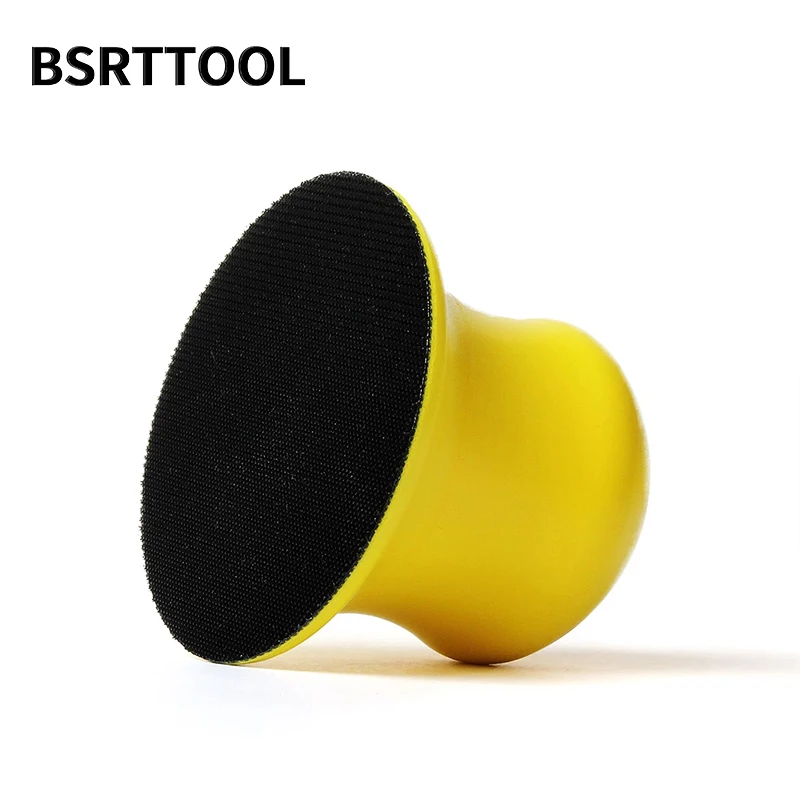 BSRTTOOL 3 "핸드 샌딩 패드 먼지없는 연마 도구 폼 샌딩 블록 후크 루프 그라인딩 도구 샌드페이퍼 연결 백커 패드