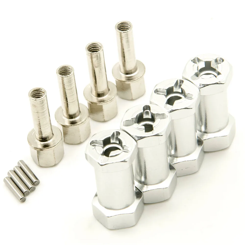 YEAHRUN – adaptateur d'entraînement hexagonal de moyeu de roue de 12mm en alliage d'aluminium, Extension de 15/20/25/30mm pour Axial SCX10 Wraith 1/10 RC, pièces de mise à niveau de voiture