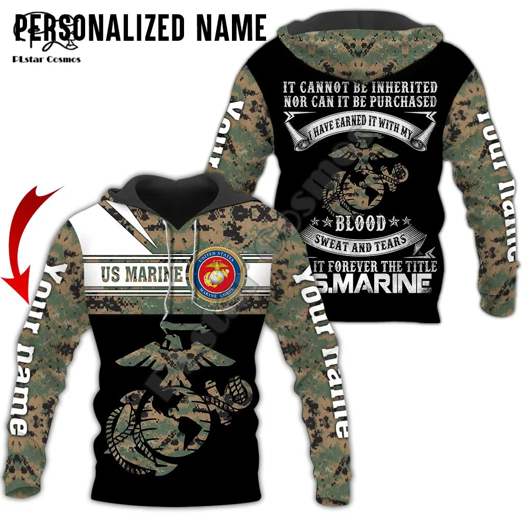 

PLstar Cosmos USMC Marine Corps 3D Printed 2021 New Fashion Hoodies Sweatshirts Zip Hooded For Man/Woman Casual Streetwear U14