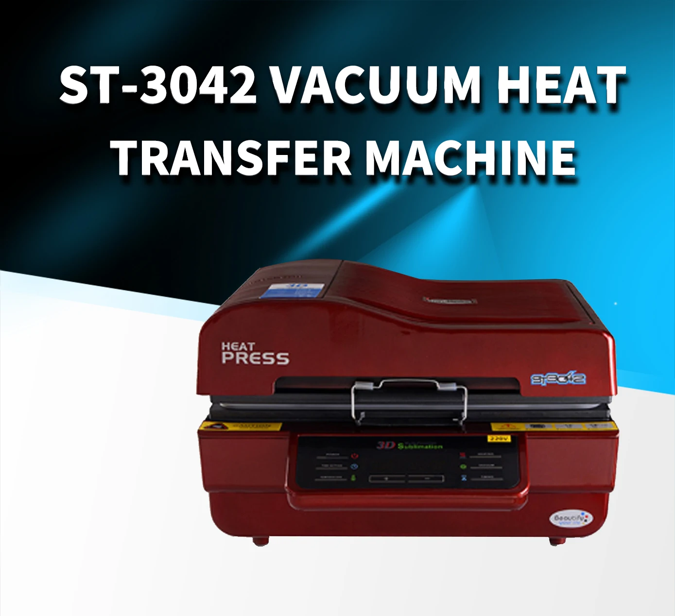 ST3042 3D vacuum heat transfer machine, vacuum cup toaster thermal transfer printer