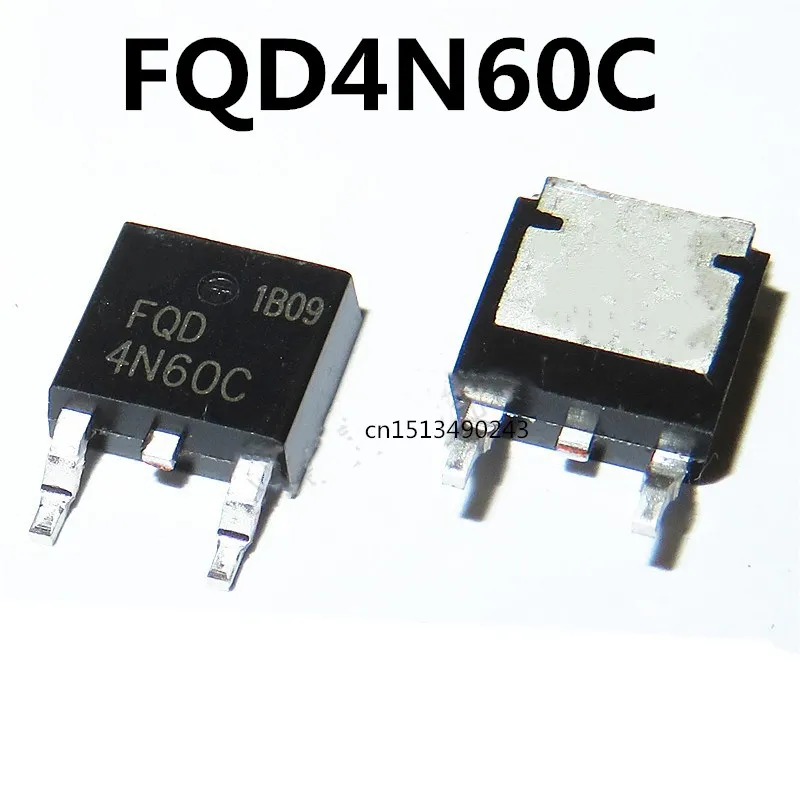 오리지널 5 개/FQD4N60C 4A 600V 4N60 TO-252
