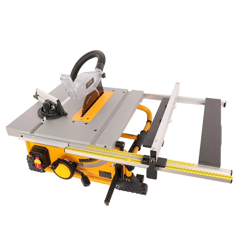 LUXTER Table Saw 210mm 8 Inch Wood Cutting Saw Dust Free With Extension Table Portable Woodworking Machine For Jobsite