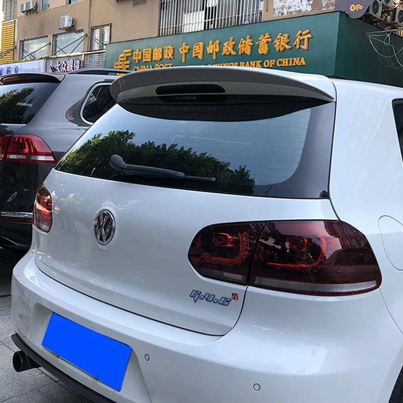 for volkswagen golf 6 spoiler 2010-2013 model golf 6 light High Quality ABS Material Car Rear Wing Primer Color spoiler