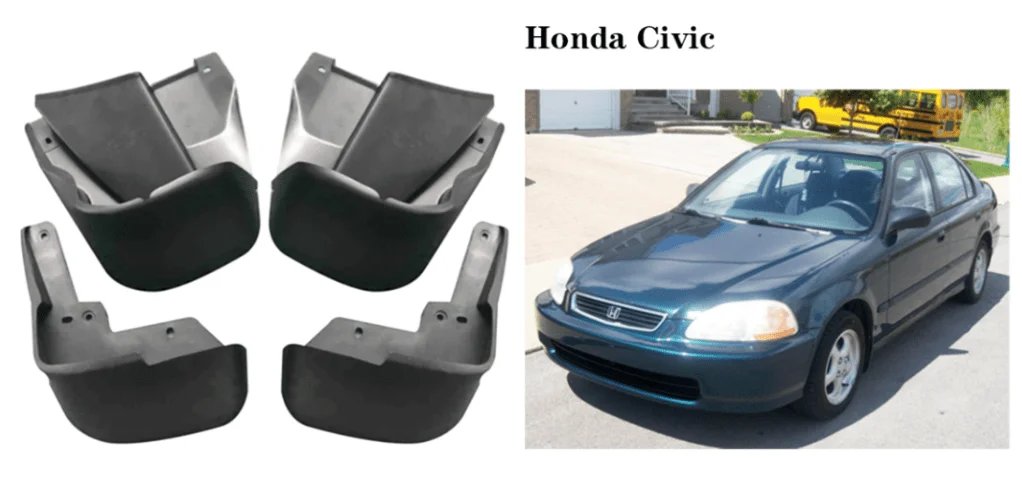 Front Rear Mud Flaps Splash Guards For Honda Civic EK3 1998 - 2000 Sedan Coupe Mudguards Mudflaps Wheel Tyre fenders Accessories