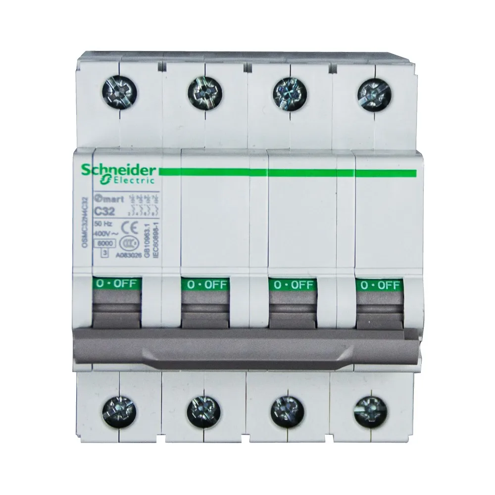 

China Export Type D 4P 2A 3A 4A Miniature Circuit Breaker ac quality switch 400V 50HZ 6KA DIN rail mounting