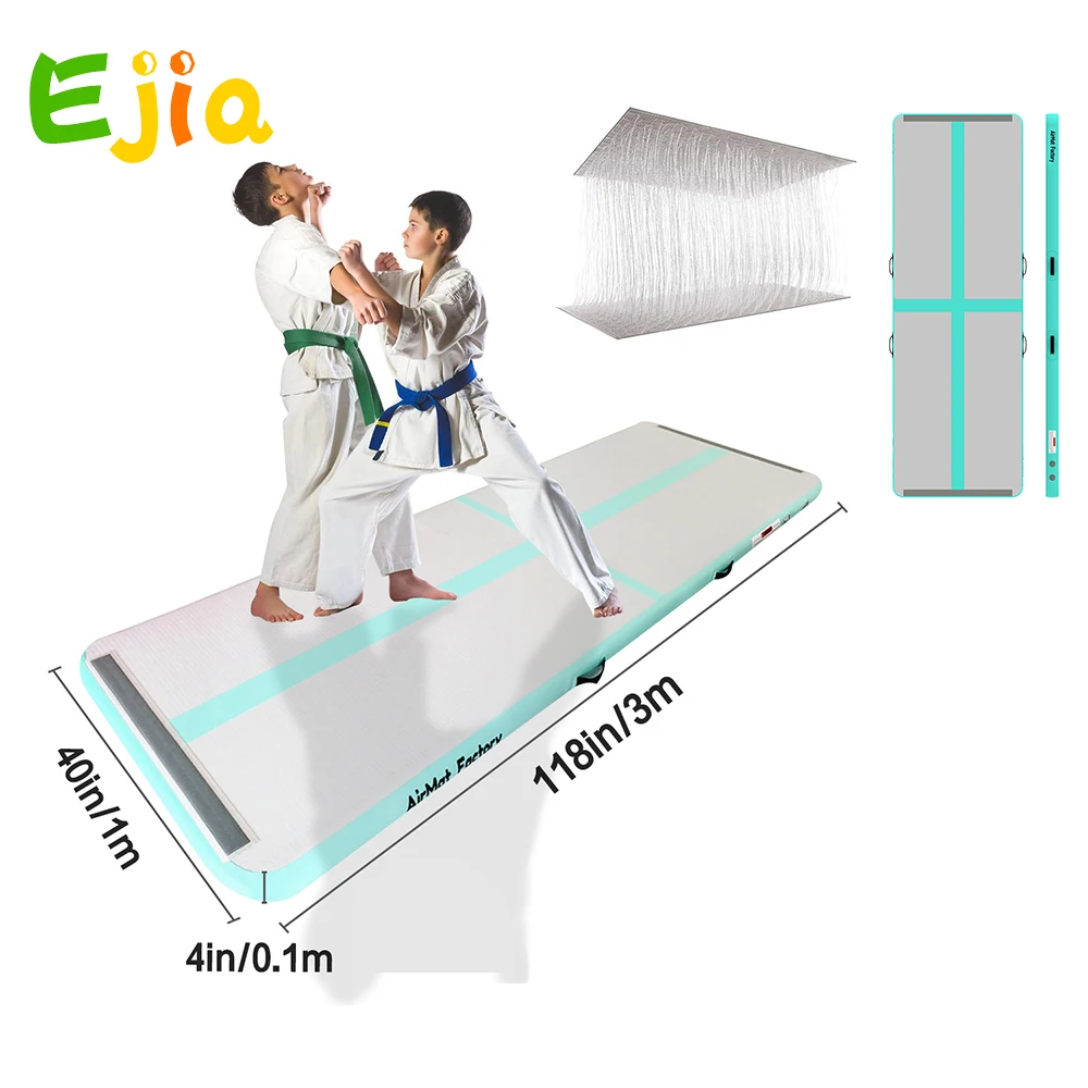 

Air Track 10ft 13ft 16ft Airtrack Gymnastics Tumbling Mat Inflatable Tumble Track with Electric Air Pump for Home use